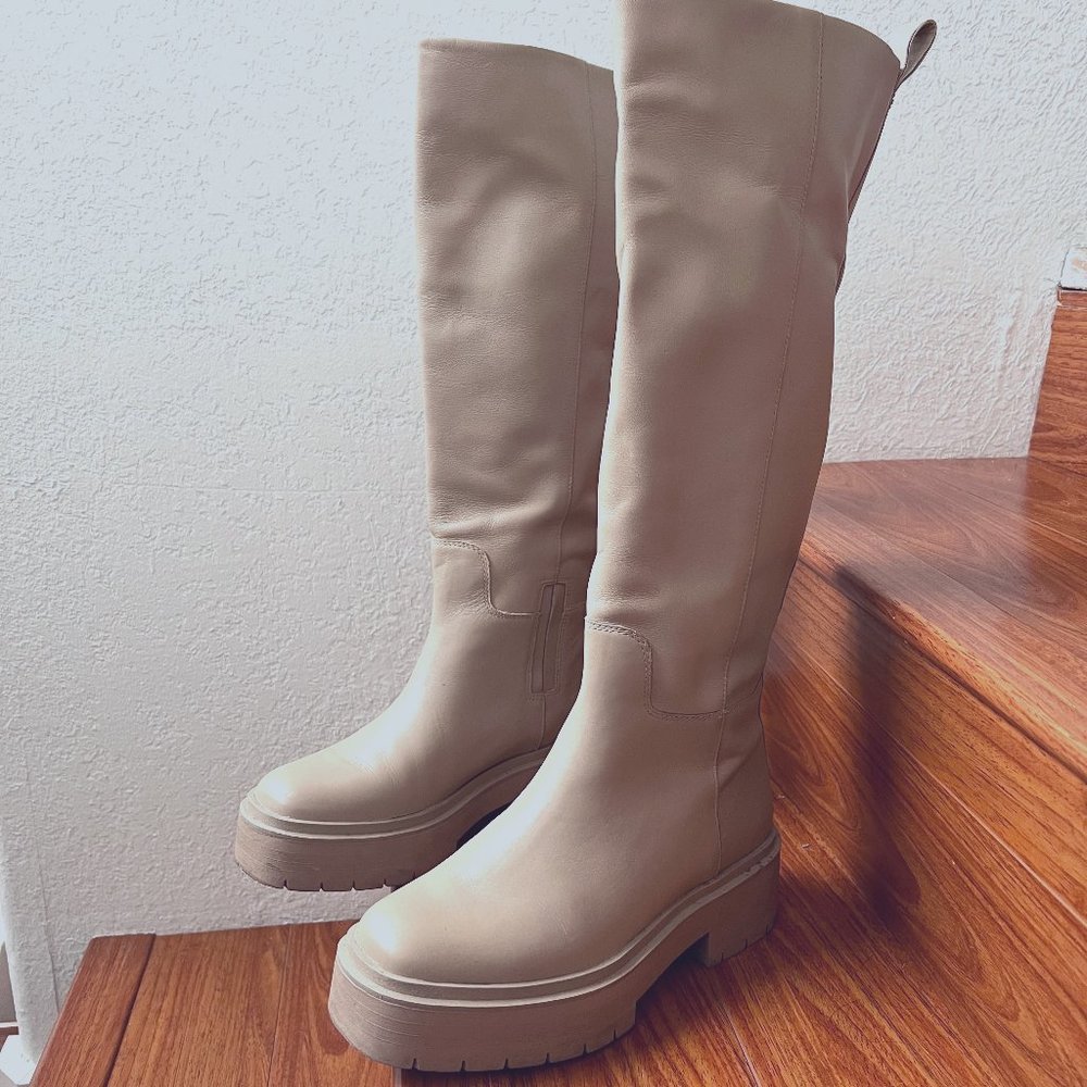 Sam Edlman - Beige Platform Boots